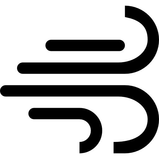 Winds lines weather symbol symbols winds air flow icon