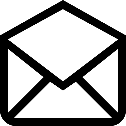 Opened email outlined envelope back interface symbol symbol back envelope icon