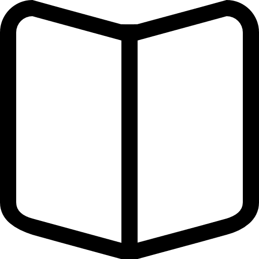 Book outline big mug line blank books icon