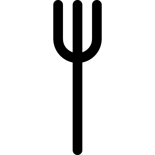 Fork eat tools big mug line icon