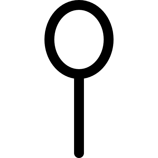 Search oval magnification tool or spoon interface symbol search spoon magnifying icon