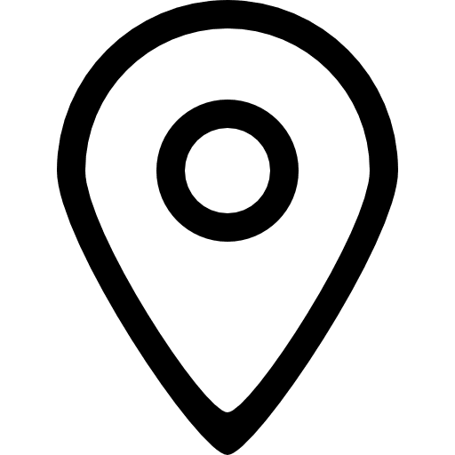 Big map placeholder outlined symbol of interface localizing localize pin point icon