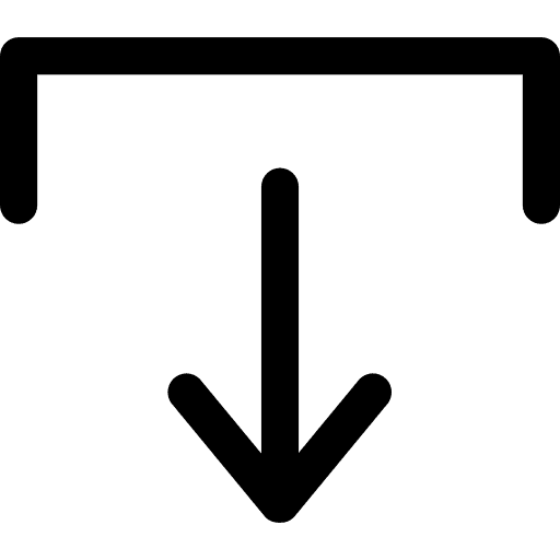 Download down arrow symbol arrow down interface icon