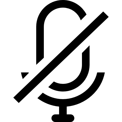 Mute voice symbol mic voice icon