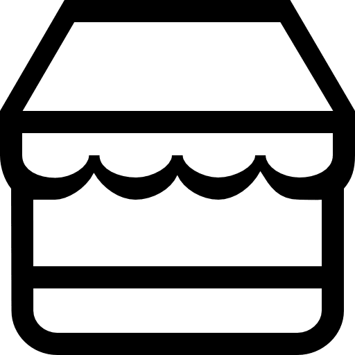 Store commercial symbol outline shopping shop symbol icon