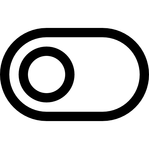 Switch outlined symbol toggle button tool big mug line icon