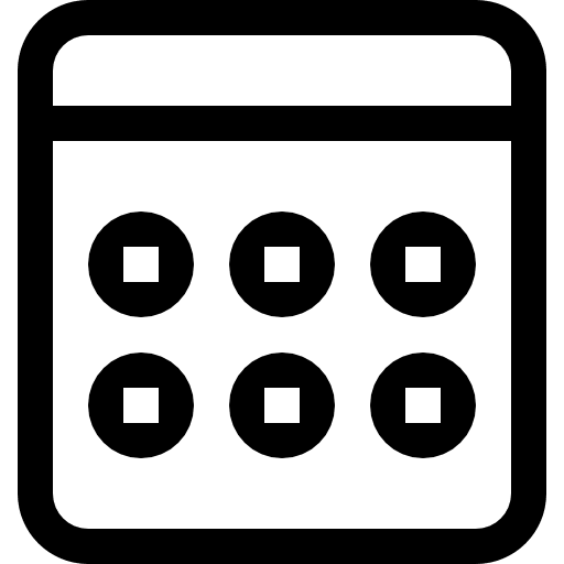 Event weekly calendar symbol interface big mug line weekly calendar icon