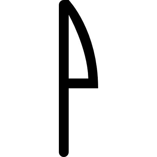 Up arrow or flag shape big gross outlined symbol shapes up arrow symbol icon