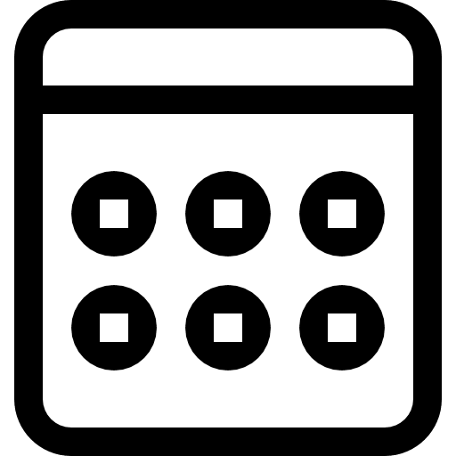 Weekly calendar weekly calendar big mug line business icon