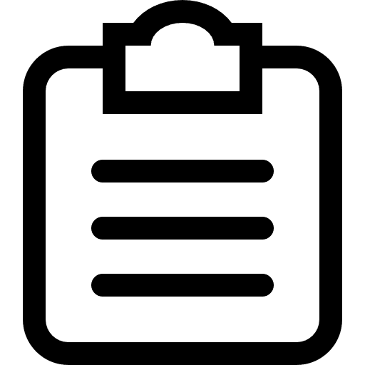 Clipboard square symbol notes symbol clipboards icon