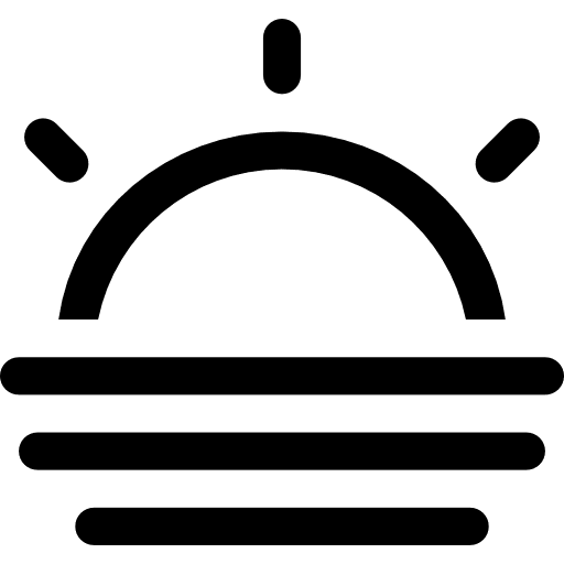 Foggy day, fog at sunset or sunrise sunrise sunset interface icon