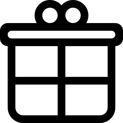 Giftbox outline boxes giftbox box icon