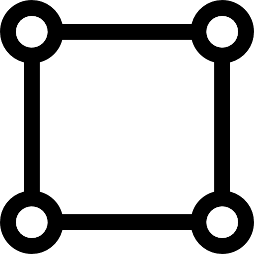 Square shape design interface tool symbol perimeter shape border icon