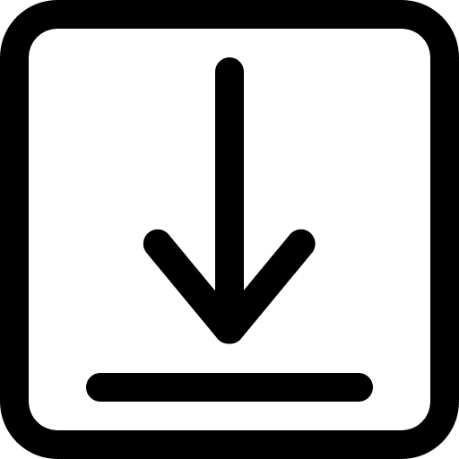 Download square button download downloading down icon