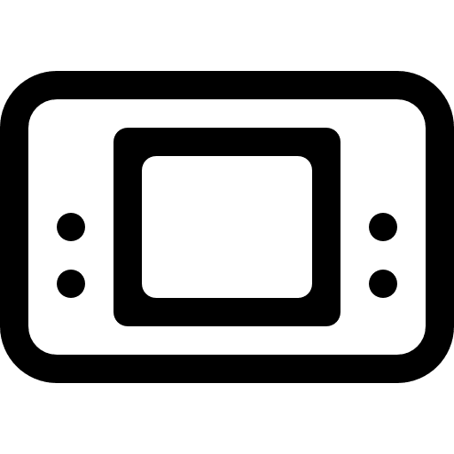 Electronic game machine outline entertainment machine electronic icon