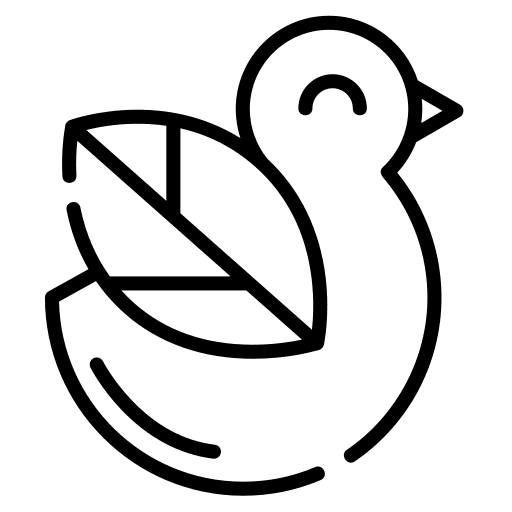 Bird nature leaf animal icon Bird nature leaf animal icon