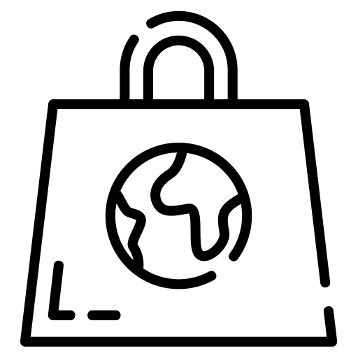 Eco bag green earth commerce and shopping ecologic icon Eco bag green earth commerce and shopping ecologic icon