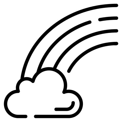 Rainbow nature weather sun icon Rainbow nature weather sun icon