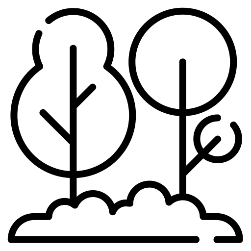 Trees woodland nature landscape icon Trees woodland nature landscape icon