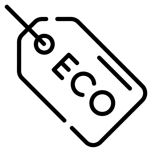 Eco commerce and shopping tag commerce icon Eco commerce and shopping tag commerce icon