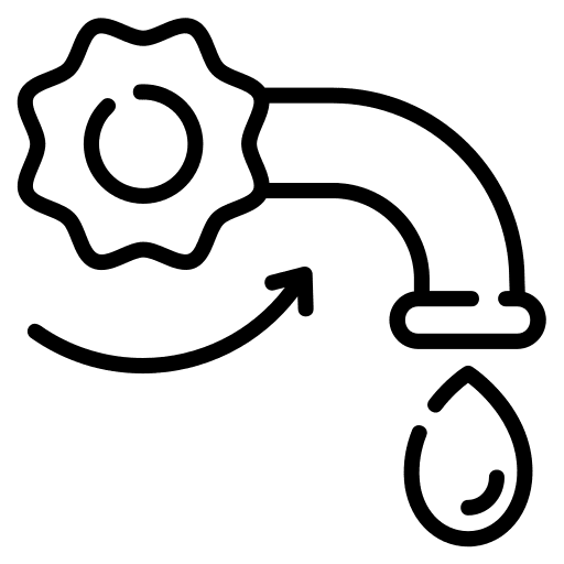 Save water faucet arrows water icon Save water faucet arrows water icon