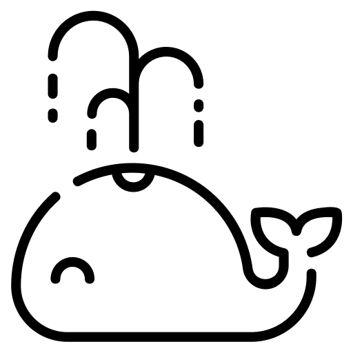 Whale zoo animals wildlife icon Whale zoo animals wildlife icon