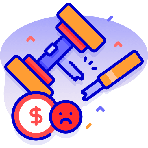 Auction business and finance law hammer icon Auction business and finance law hammer icon