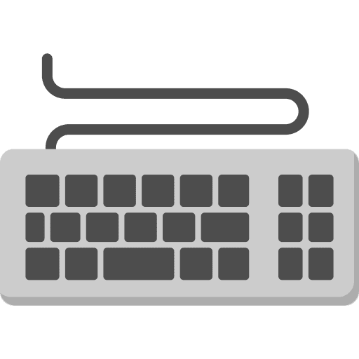 Keyboard electronic keys technology icon