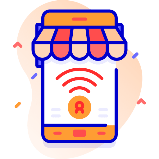 Wifi commerce and shopping wifi signal tools and utensils icon Wifi commerce and shopping wifi signal tools and utensils icon