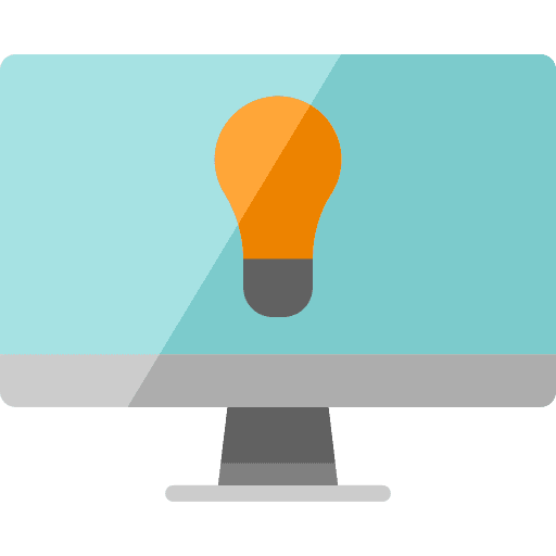 Idea electronic screen monitor icon Idea electronic screen monitor icon