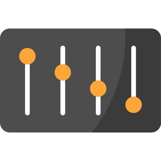 Settings levels technology options icon Settings levels technology options icon