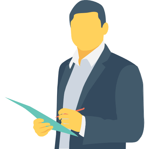 Businessman executive people man icon