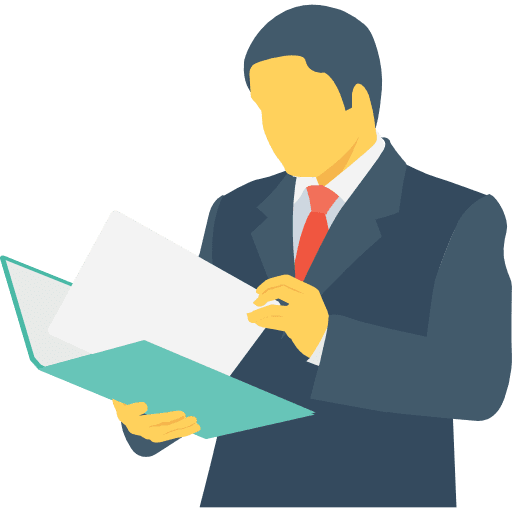 Businessman human activities executive icon