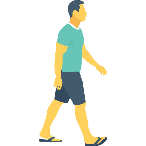 Man man person walking full body icon