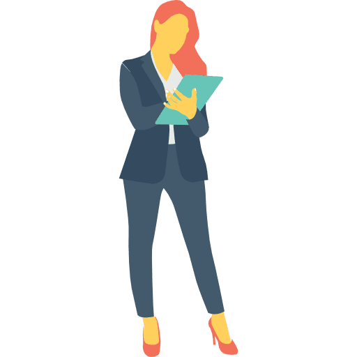 Woman businesswoman human activities icon