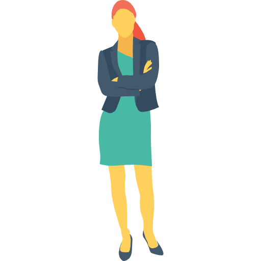 Businesswoman activities human woman icon