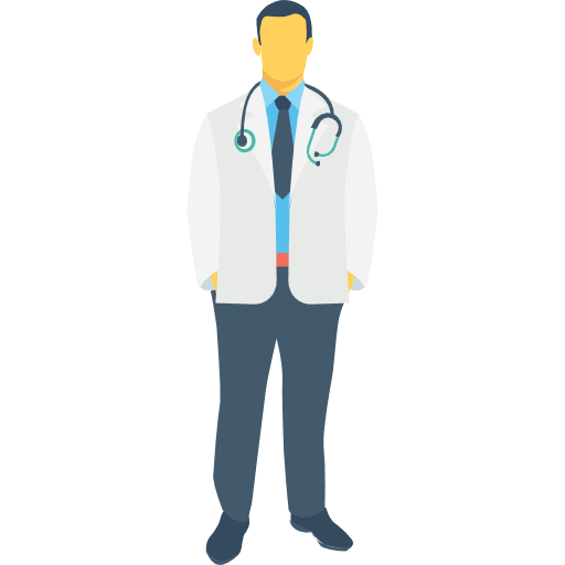 Doctor man full body people icon