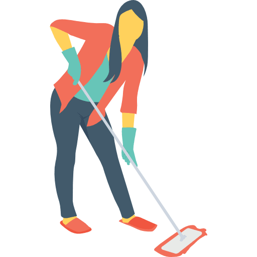 Sweeper woman people activities icon