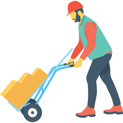 Worker activities man people icon