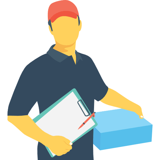 Delivery man human activities man icon