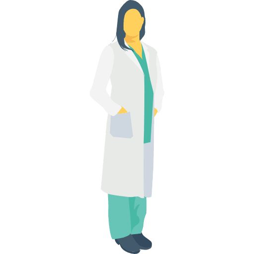 Doctor woman activities doctor icon