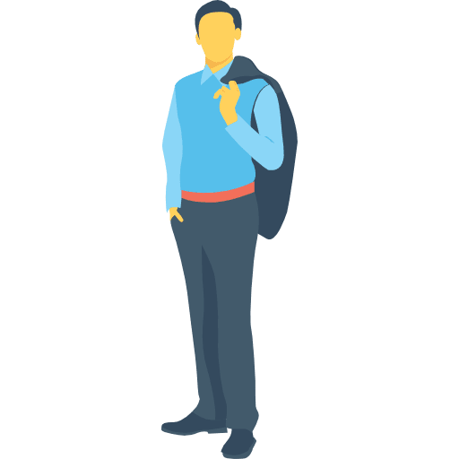 Man activities human full body icon