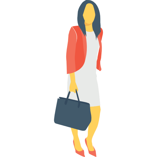 Woman activities people full body icon