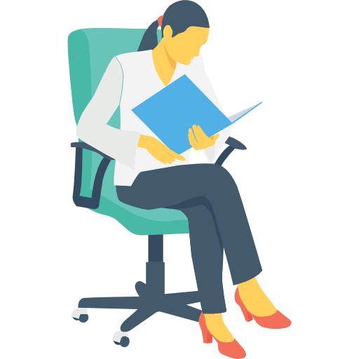 Businesswoman activities people business person icon