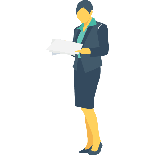 Businesswoman businesswoman business person activities icon