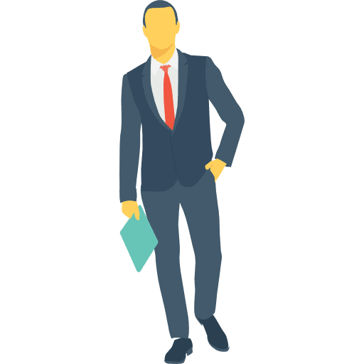 Businessman people activities executive icon