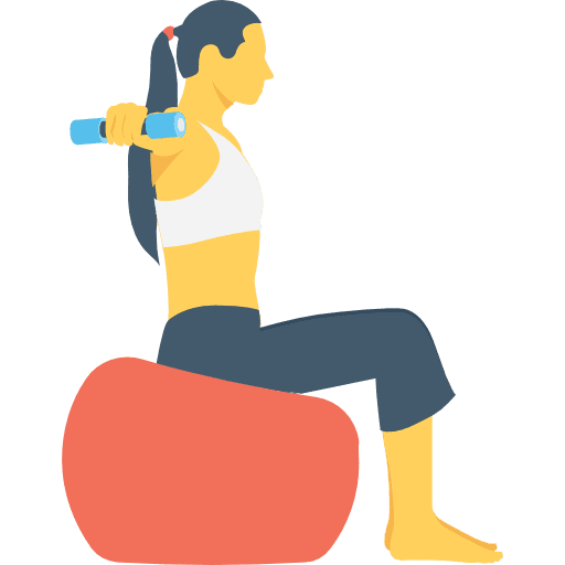 Excercise human woman excercise icon