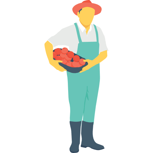 Gardener man gardener people icon