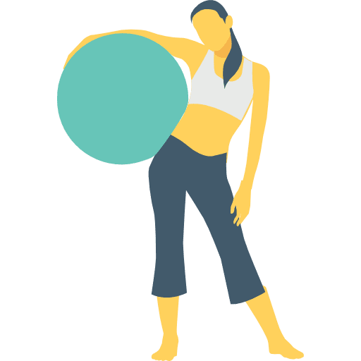 Exercise physical activity woman exercise icon