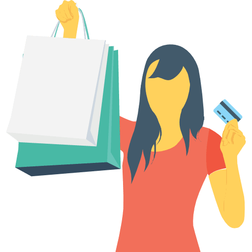 Shopping human shopping buyer icon